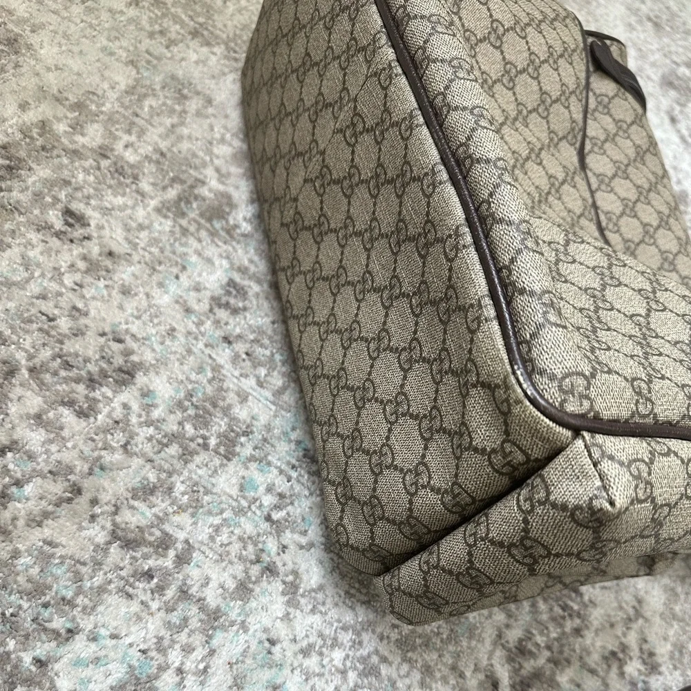Gucci Brown GG Supreme Coated Canvas Diaper Bag (2019)